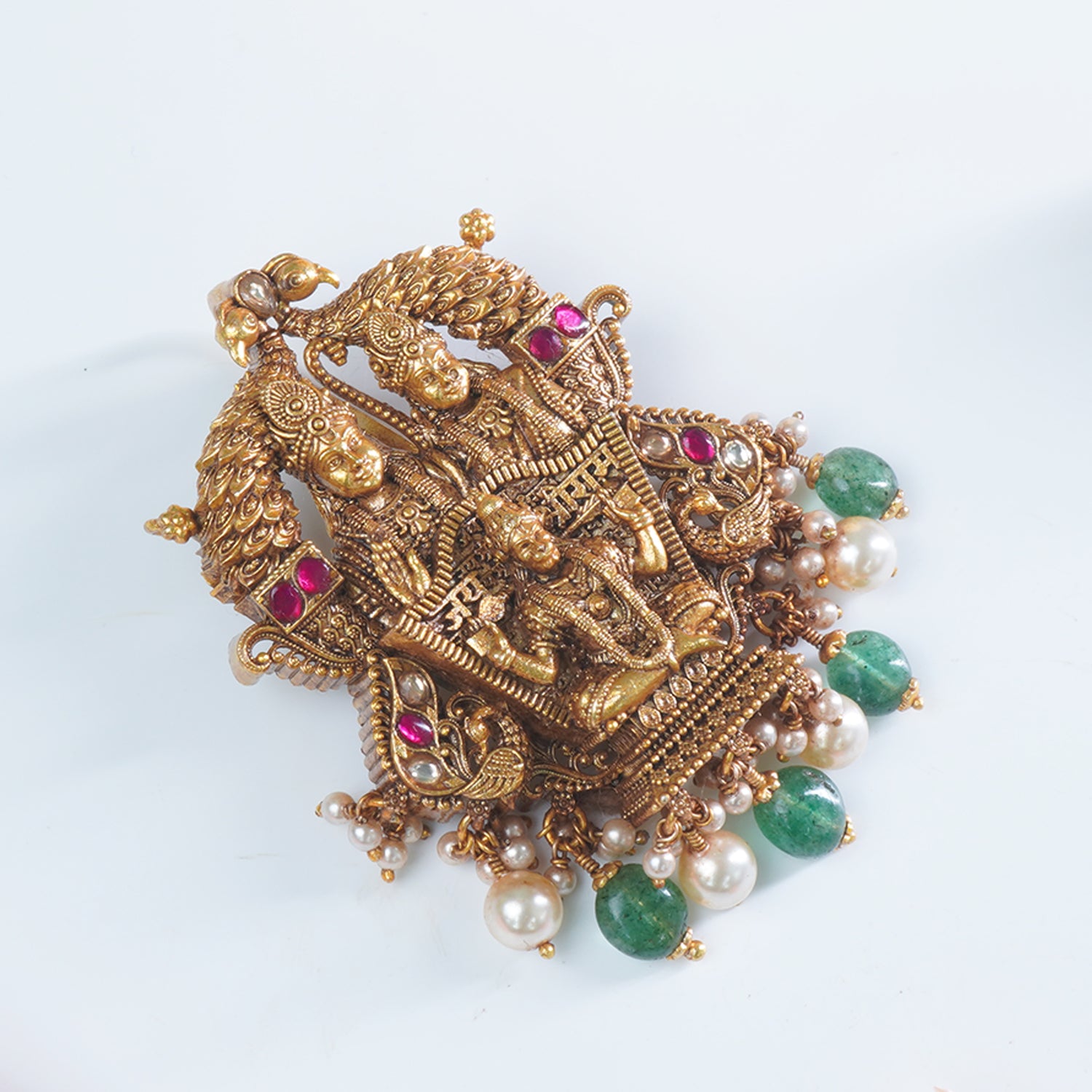 Silver Antique Gold Plated Divine Pendant