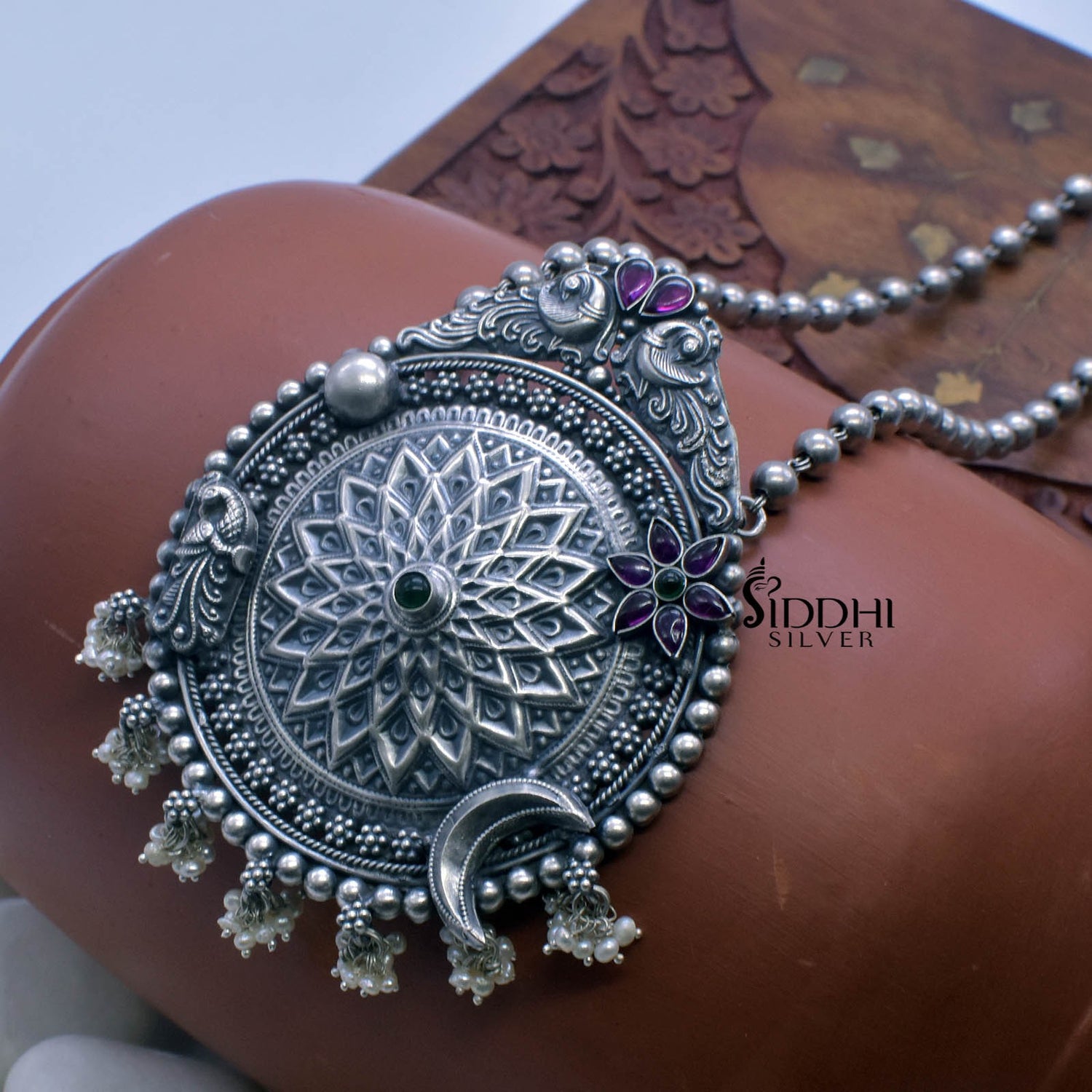 Suryafull heritage ball chain necklace