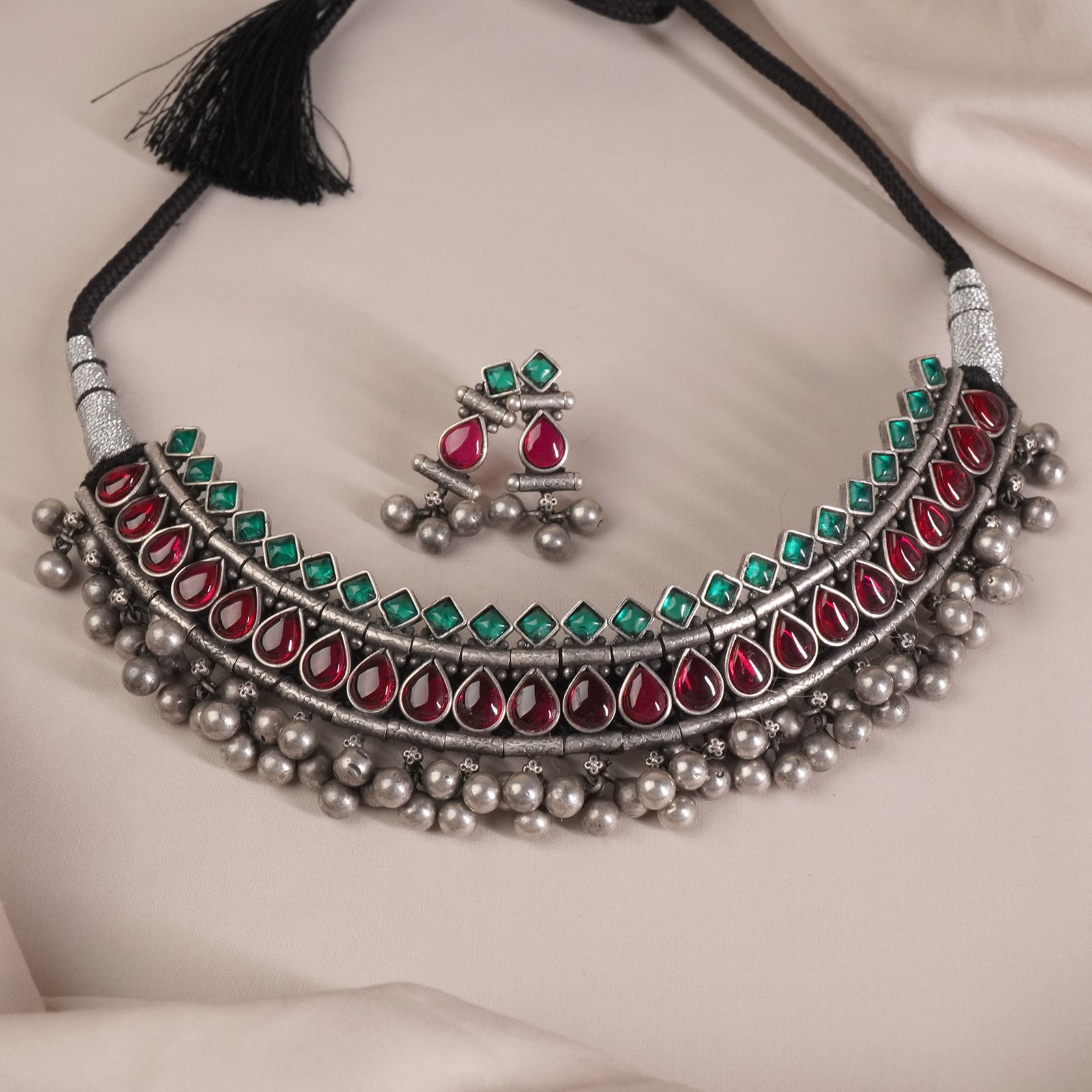 shop silver maharashtrian necklace design at affordable prices in kolhapur